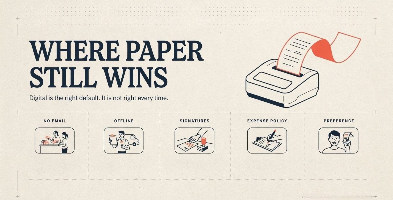 Digital is the right default. It is not right every time, and these are the cases to plan for.