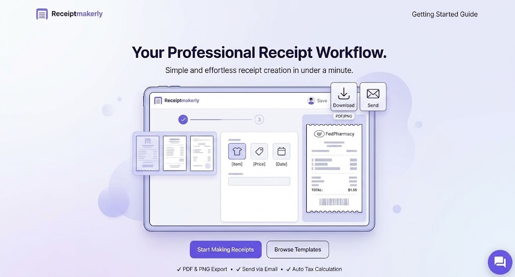 Getting Started with Receiptmakerly: Create Your First Receipt